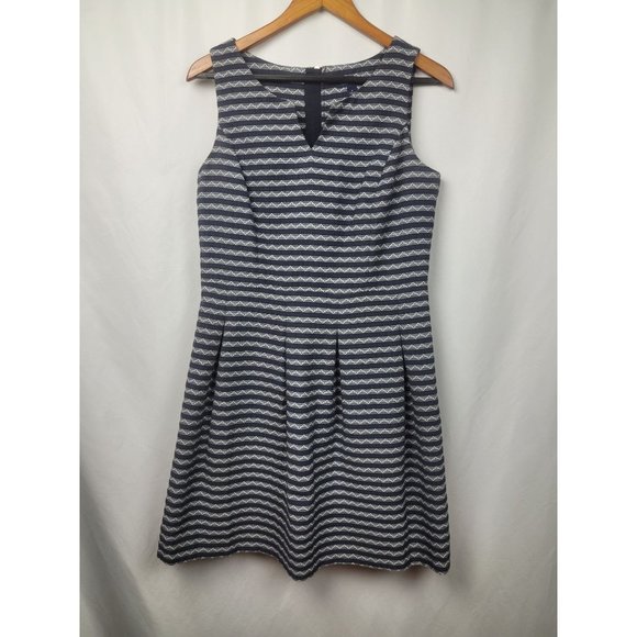 Tommy Hilfiger Dresses & Skirts - Tommy Hilfiger Women Dress Aztec Geometric Stripped Pattern Blue/ Gray Size 8